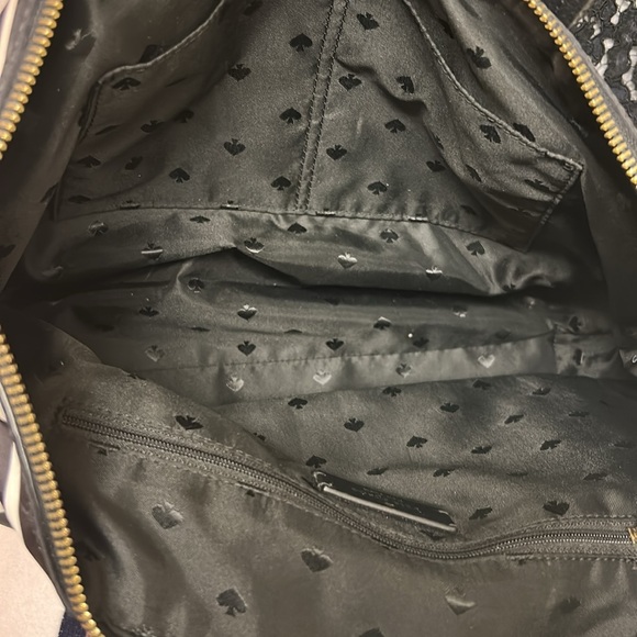 Kate Spade Hayden Sailing Stripe Top Zip Tote, 9"h x 11.5"w x 5"d, Nylon, EUC - Picture 10 of 10